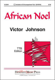 African Noel TTB choral sheet music cover Thumbnail